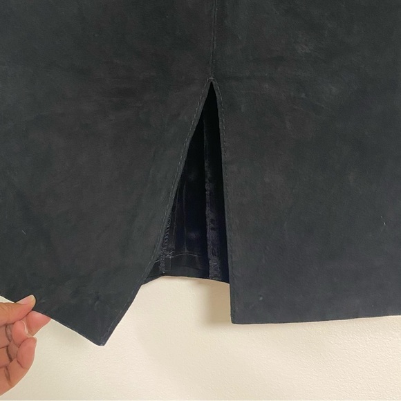 Daniel Marcus Suede Leather Pencil Skirt Size 12 - Picture 4 of 14